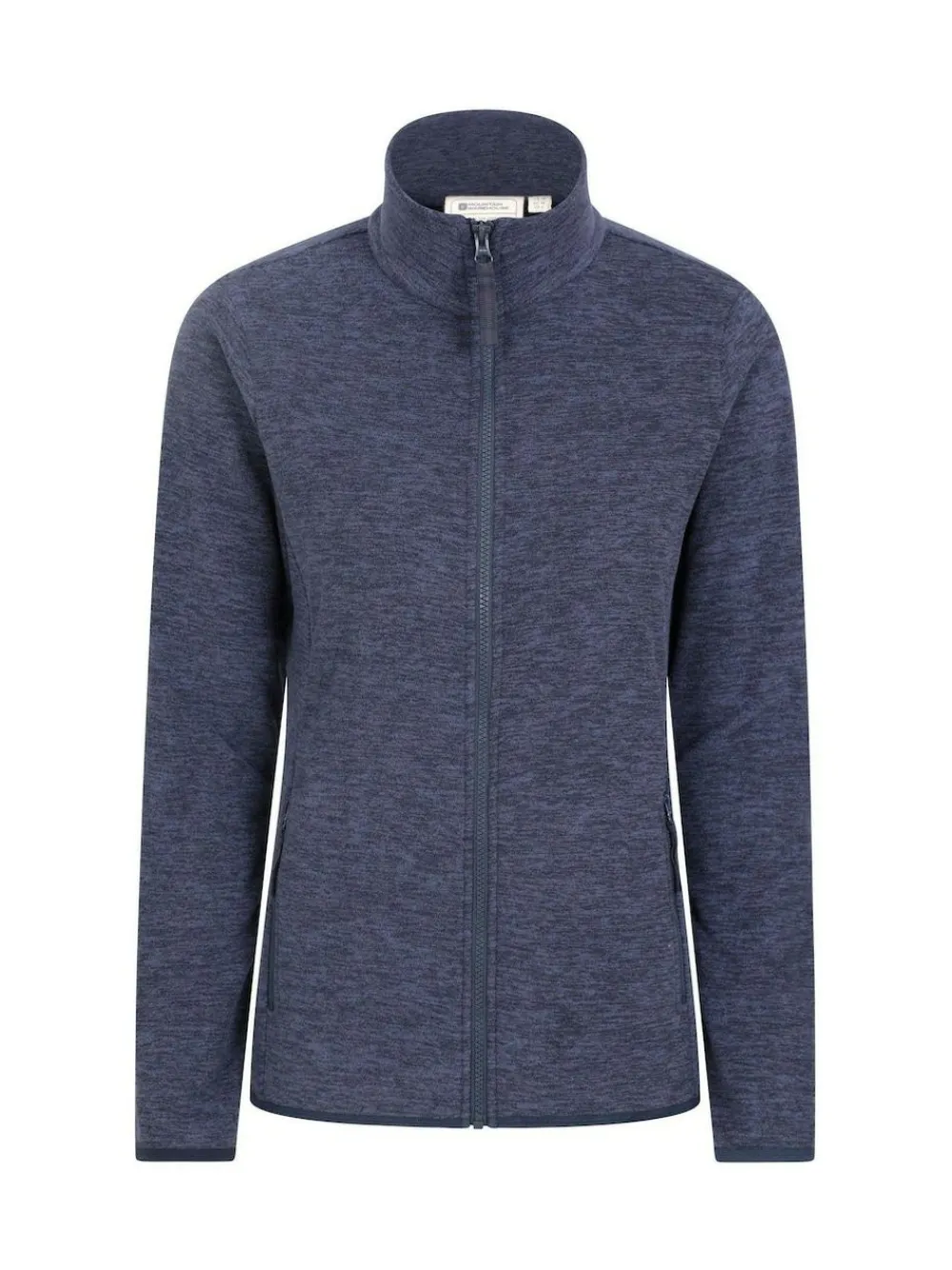 Discount Mountain Warehouse Womens Snowdon Melange II Full-Zip Fleece Dark Blue