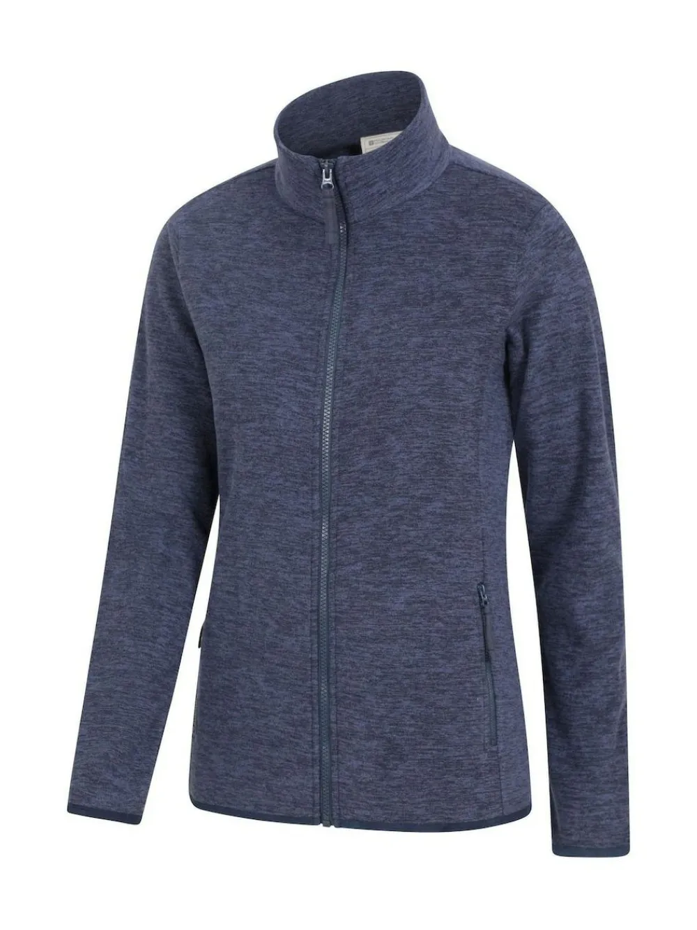 Discount Mountain Warehouse Womens Snowdon Melange II Full-Zip Fleece Dark Blue