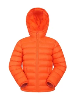 Mountain Warehouse Dark Orange Seasons II Kids Water-Resistant Padded Jacket