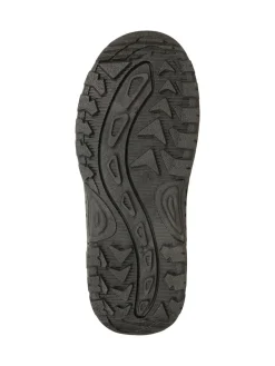 New Mountain Warehouse Caribou Kids Single Stripe Sherpa Lined Adaptive Snow Boots Green