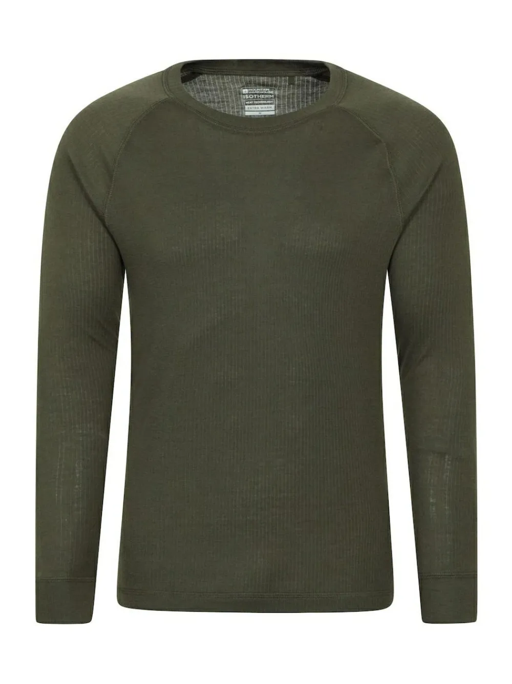 Mountain Warehouse Talus Mens Thermal Top & Joggers Set Green