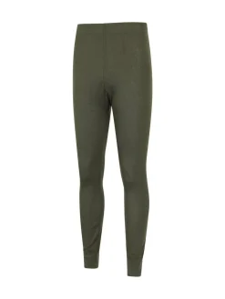 Mountain Warehouse Talus Mens Thermal Top & Joggers Set Green