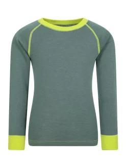Hot Mountain Warehouse Merino II Round Neck Baselayer Top Green