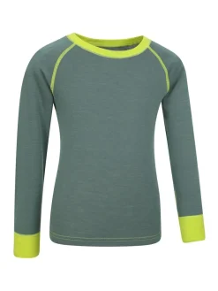 Hot Mountain Warehouse Merino II Round Neck Baselayer Top Green