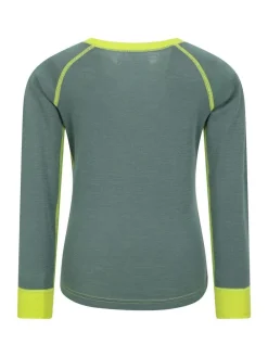 Hot Mountain Warehouse Merino II Round Neck Baselayer Top Green