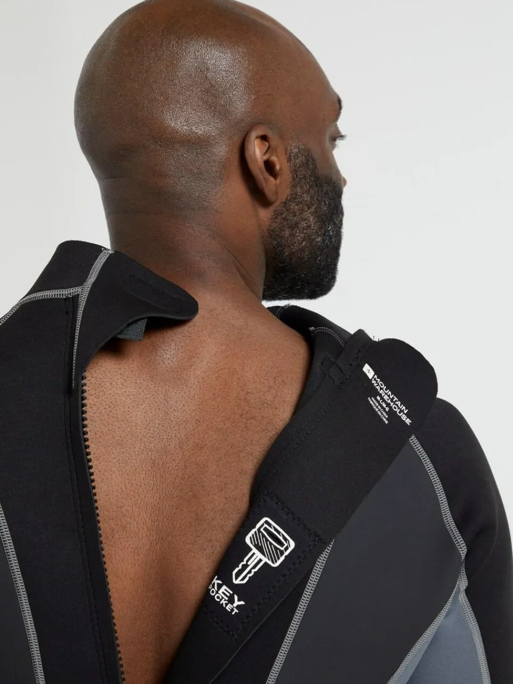 Discount Mountain Warehouse Mens Full Length Neoprene Wetsuit Grey