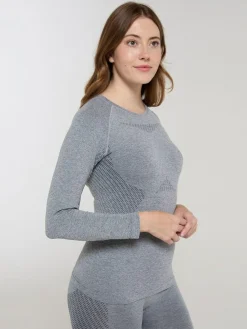 Mountain Warehouse Grey Off Piste II Thermal Top^Women Thermals