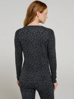 Mountain Warehouse Grey Talus Printed Womens Thermal Top^Women Thermals