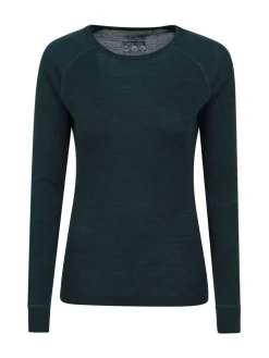 Outlet Mountain Warehouse Womens Merino II Thermal Top Light Blue