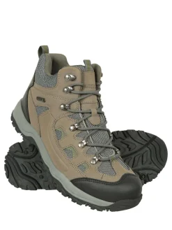 New Mountain Warehouse Light Green Adventurer Mens Waterproof Walking Boots