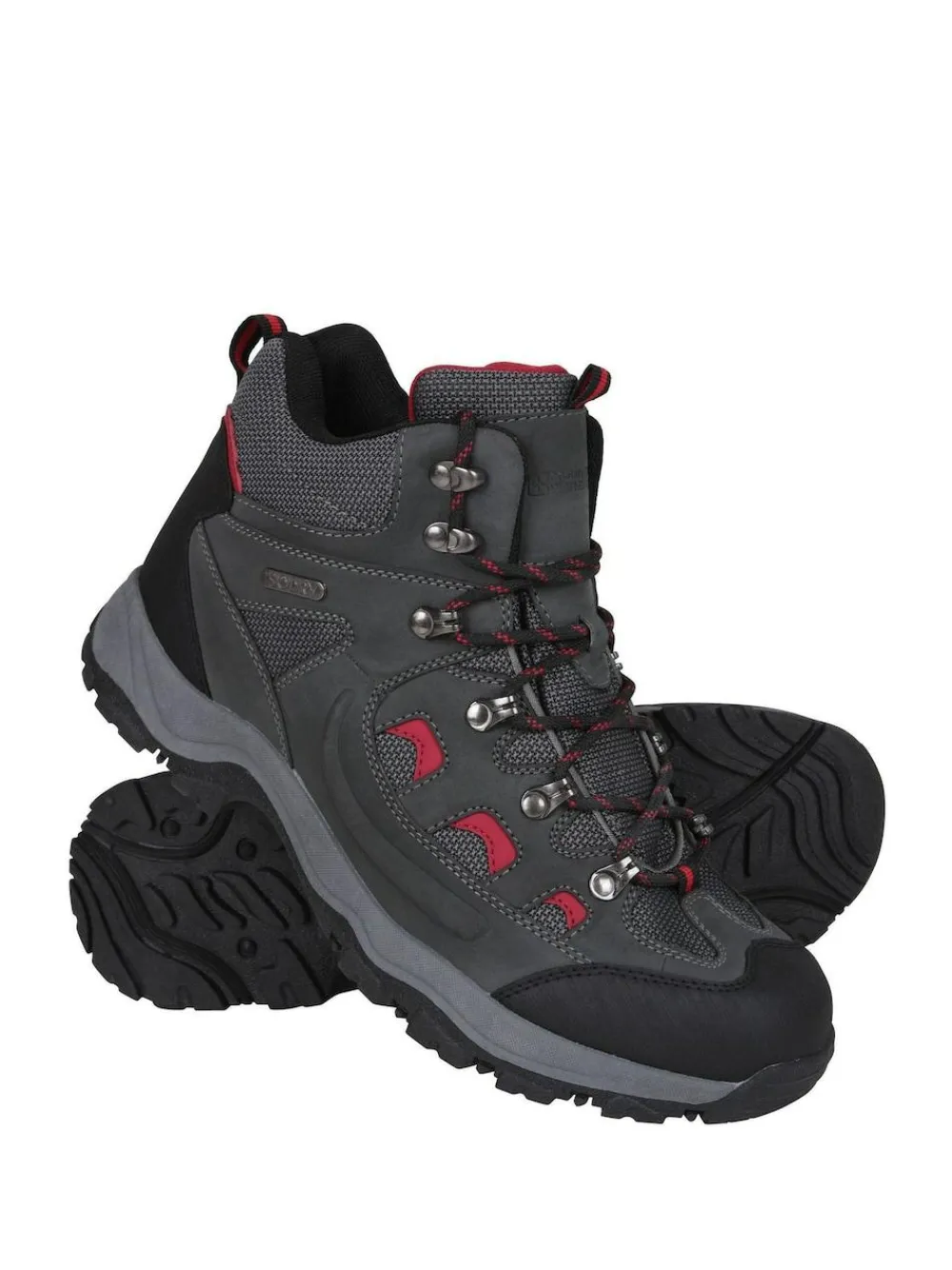 Sale Mountain Warehouse Light Grey Adventurer Mens Waterproof Walking Boots