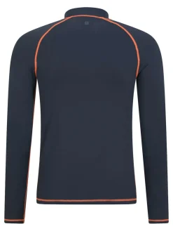 Online Mountain Warehouse Mens Long Sleeve Rash Vest Navy Blue