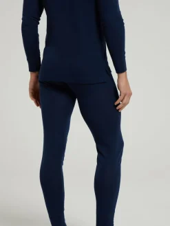 Sale Mountain Warehouse Navy Blue Mens Merino II Thermal Baselayer Joggers
