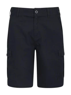 Mountain Warehouse Navy Mens Lakeside 100% Cotton Cargo Shorts^ Shorts