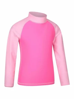 Outlet Mountain Warehouse Pink Light Long Sleeve Rash Vest