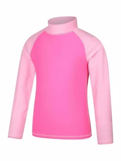 Outlet Mountain Warehouse Pink Light Long Sleeve Rash Vest