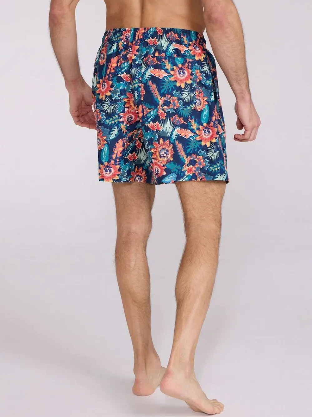 Mountain Warehouse Pink Mens Aruba Printed Quick Drying Swimshorts with UV Max Protection^ Swimwear