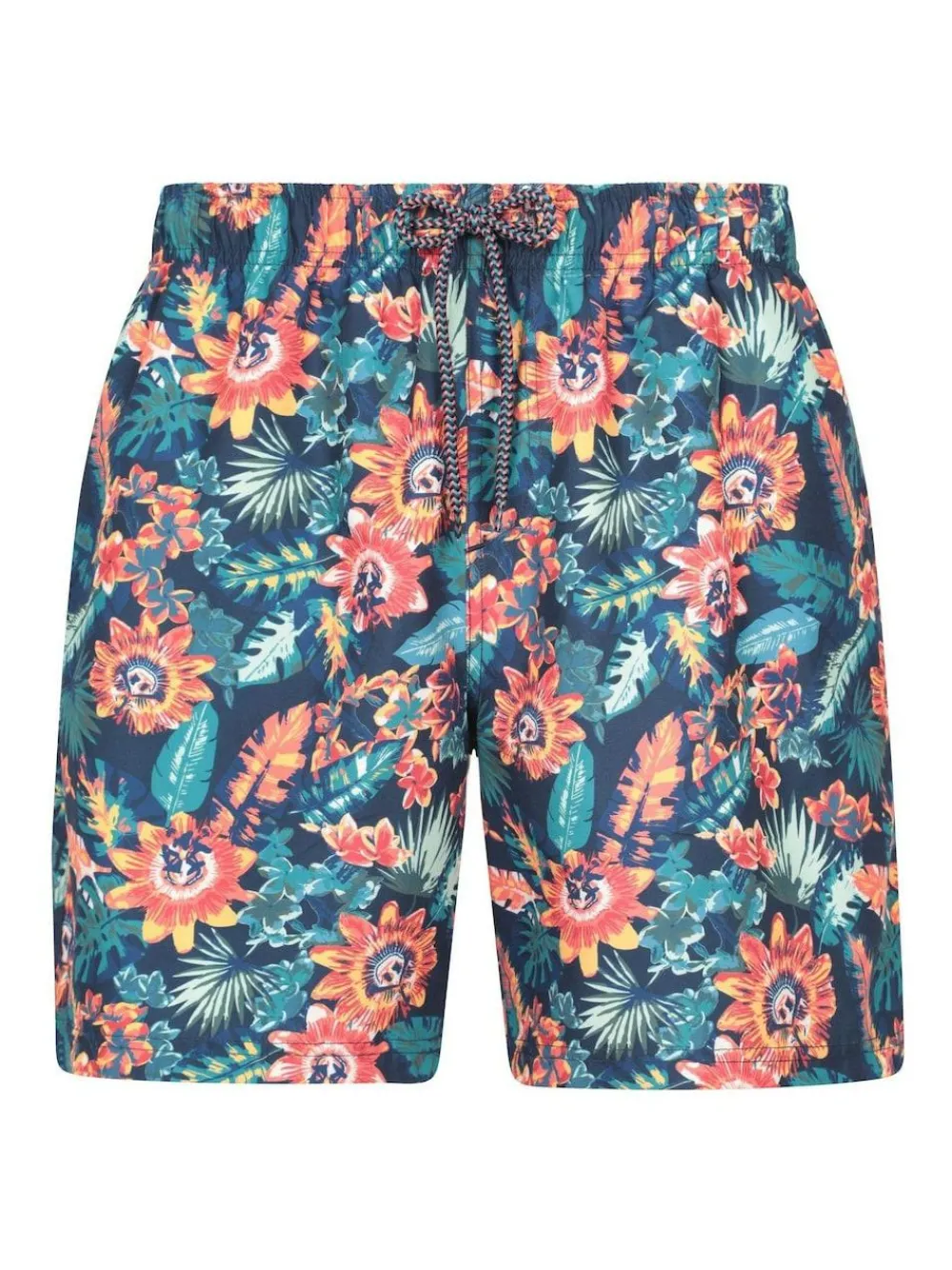 Mountain Warehouse Pink Mens Aruba Printed Quick Drying Swimshorts with UV Max Protection^ Swimwear