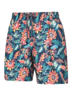 Mountain Warehouse Pink Mens Aruba Printed Quick Drying Swimshorts with UV Max Protection^ Swimwear