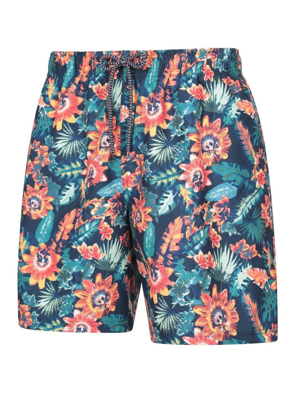 Mountain Warehouse Pink Mens Aruba Printed Quick Drying Swimshorts with UV Max Protection^ Swimwear