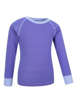 Hot Mountain Warehouse Merino II Round Neck Baselayer Top Purple