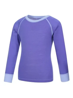 Hot Mountain Warehouse Merino II Round Neck Baselayer Top Purple