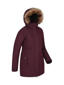 Sale Mountain Warehouse Tarka Waterproof Long Padded Jacket Purple