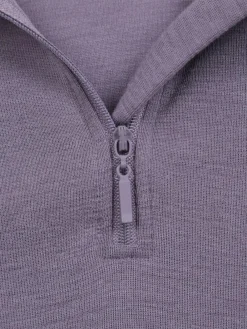 Mountain Warehouse Purple Womens Merino Zip Neck Thermal Top^Women Thermals