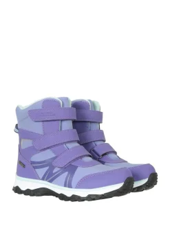 New Mountain Warehouse Kids Slope Softshell Snow Boots Purple