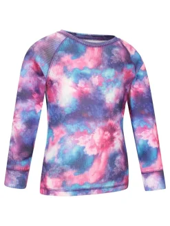 Mountain Warehouse Purple Talus Printed Baselayer-Top & Pants Set^ Thermals