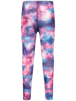 Mountain Warehouse Purple Talus Printed Baselayer-Top & Pants Set^ Thermals
