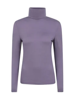 New Mountain Warehouse Purple Keep The Heat Womens Roll Neck Thermals