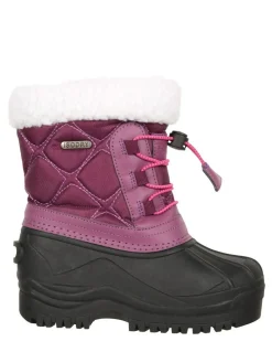 Online Mountain Warehouse Arctic Junior Waterproof Fleece Lined Adaptive Snow Boots Purple