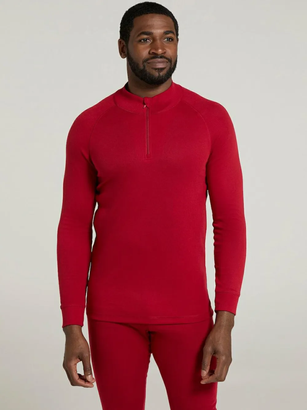 Mountain Warehouse Red Talus Long Sleeved Zip Neck Top^ Thermals