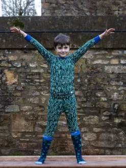 Discount Muddy Puddles Thermal Baselayer Top Green