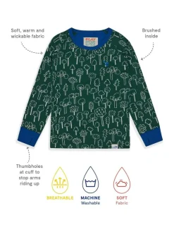 Discount Muddy Puddles Thermal Baselayer Top Green