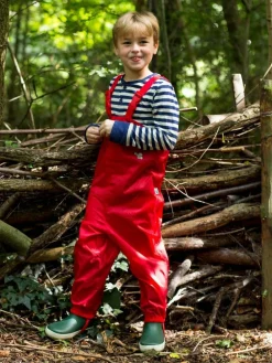 Sale Muddy Puddles Originals Waterproof Dungarees Red