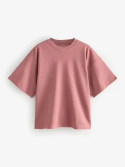 Next Multi 100% Cotton Boxy Short Sleeve T-Shirts 5 Pack^Women Nightwear|Tops & T-Shirts