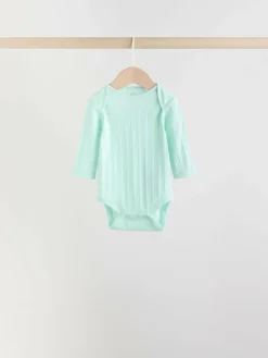 Hot Next Multi 5 Pack Long Sleeve Baby Bodysuits