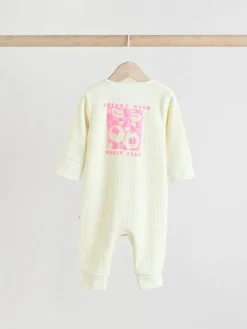 Next Multi 3 Pack Two Way Zip Baby Sleepsuits (0mths-3yrs)^ Nightwear