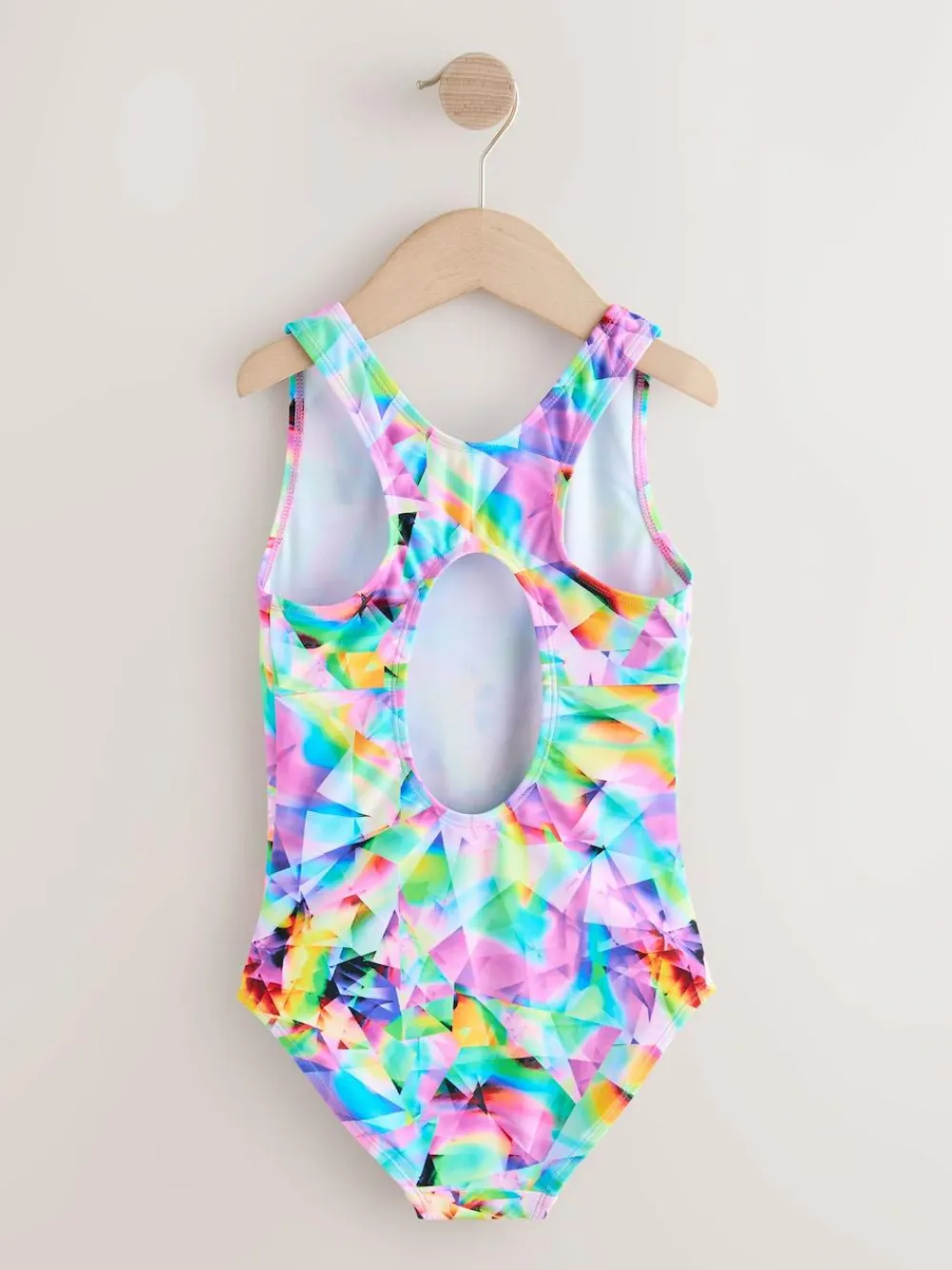 Sale Next Sports Open Back Swimsuit (3-16yrs) Multi Abstract