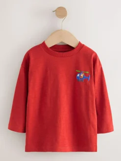 Next Multi Animals on Transport Long Sleeve T-Shirts 5 Pack (3mths-7yrs)^BOY Tops|Multipacks