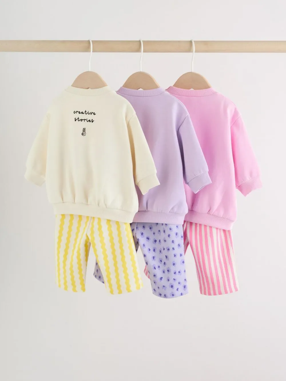 New Next Multi Baby Sweatshirts & Joggers 6 Piece Set (0mths-3yrs)
