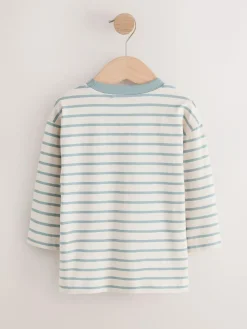 Next Multi Blue Long Sleeve T-Shirts 5 Pack (3mths-7yrs)^BOY Tops|Multipacks