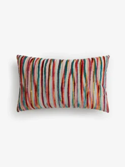 Outlet Next Multi Bright 40 x 59cm Cut Velvet Stripe Cushion