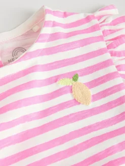 Hot Next 3 Pack Baby Rompers Multi Bright Colour Stripe