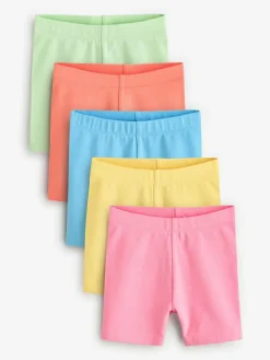 Best Next Multi Bright Cycle Shorts 5 Pack (3mths-7yrs)