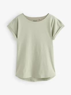 Next Multi Cap Sleeve 100% Cotton T-Shirts 7 Pack^Women Loungewear|Nightwear