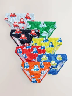 Next Cotton Briefs 7 Pack (1.5-10yrs) Multi Car Print