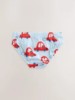 Next Cotton Briefs 7 Pack (1.5-10yrs) Multi Car Print
